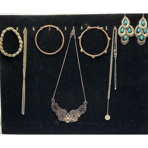 Vintage GOLD TONED Collection Necklaces, Bangles, And Earrings
